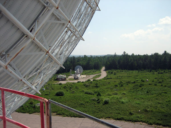 View from the observation platform at the Algonquin Radio Observatory