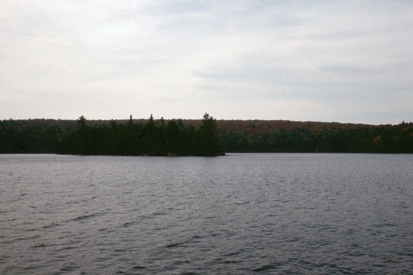 hike around the Highland Hiking Trail in Algonquin Park in the fall of 1978 Harness Lake