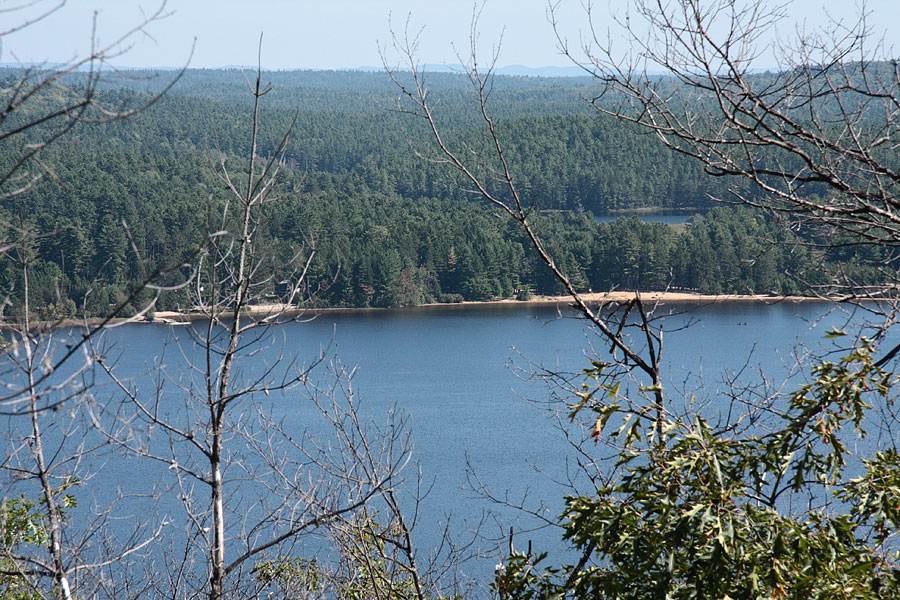 Atop the big hill across from Achray on Grand Lake in Algonquin Park