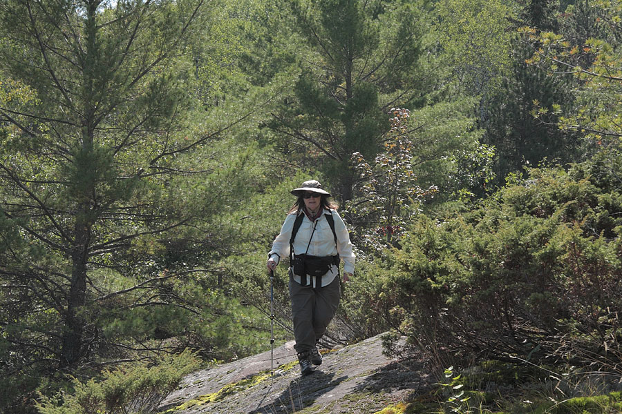 Climbing the big hill across from Achray on Grand Lake in Algonquin Park