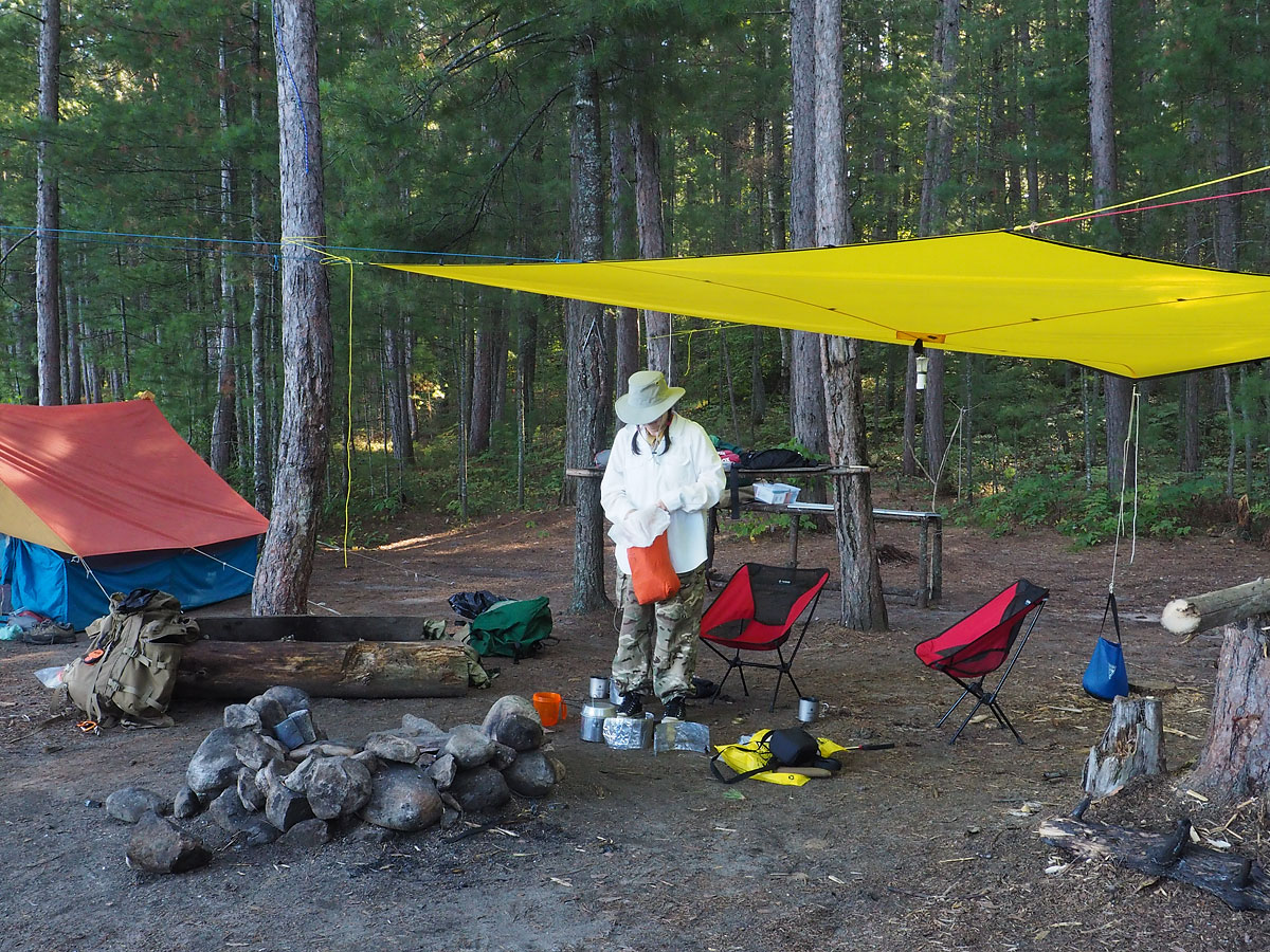 Campsite on Lake Travers in Algonquin Park