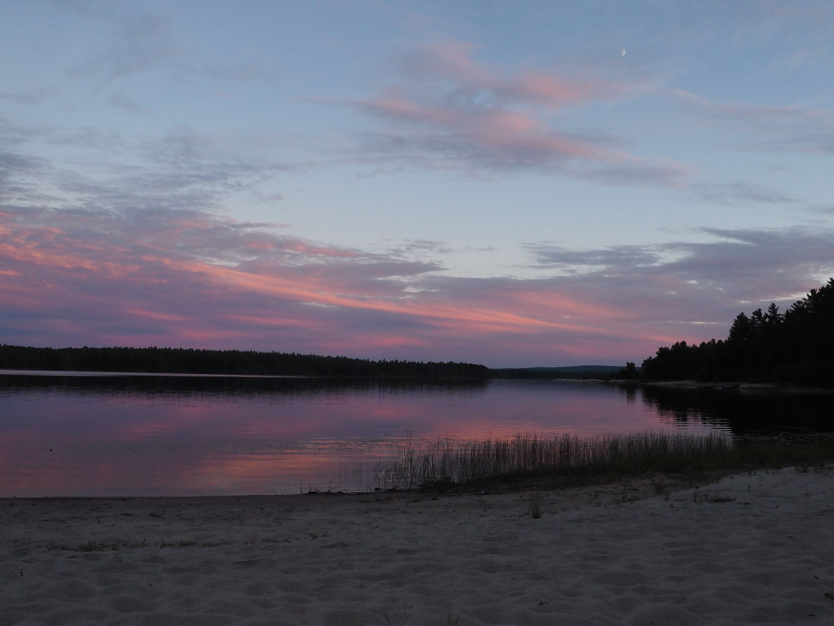 Sunset on Lake Travers in Algonquin Park