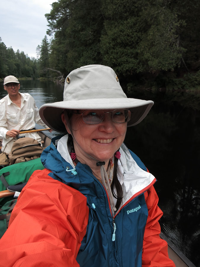 Canoeing selfie on the Petawawa River in Algonquin Park