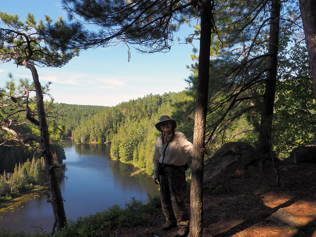 View upstream from the top of The Natch on the Petawawa River in Algonquin Park