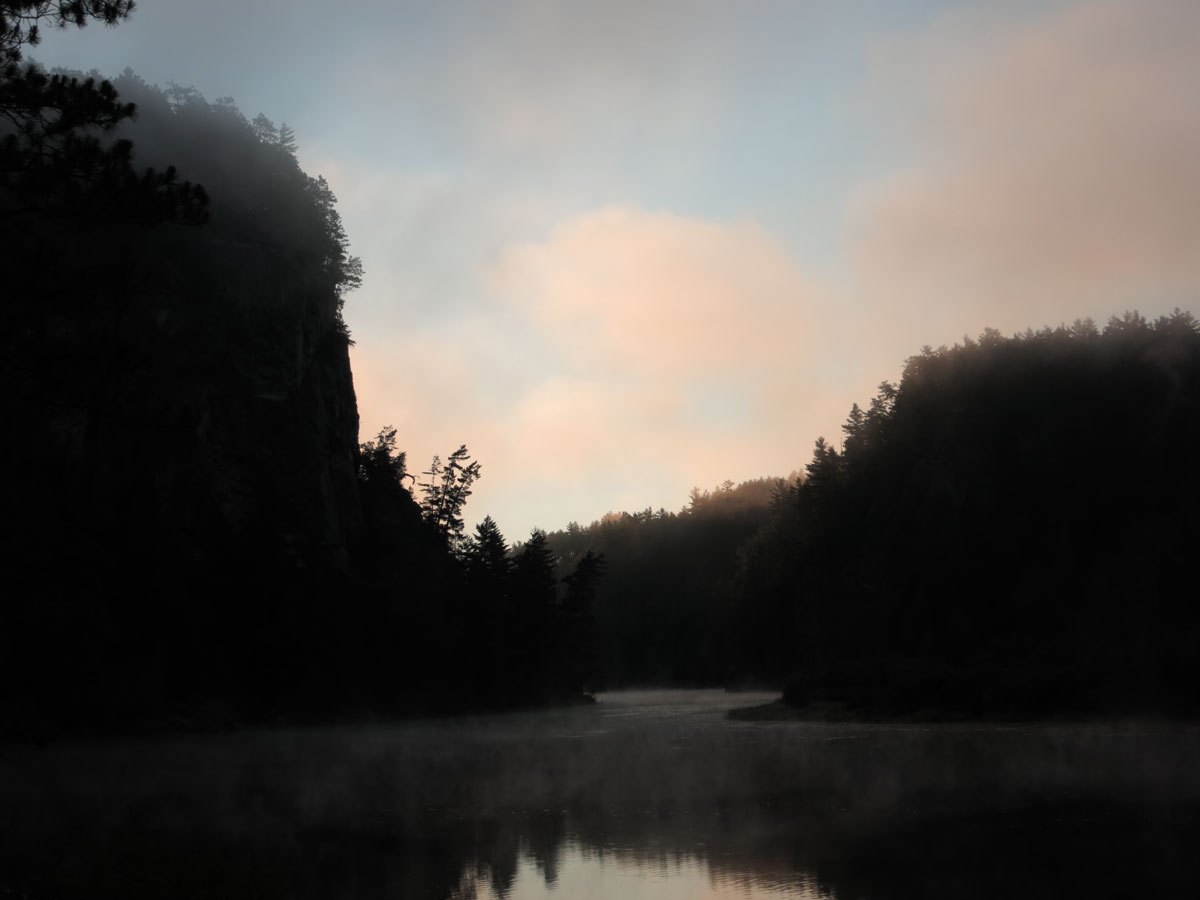 The Natch at sunup on the Petawawa River in Algonquin Park