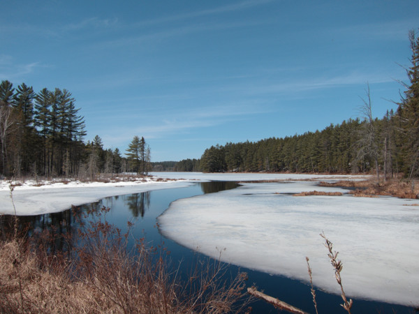 Forbes Creek in Algonquin Park downstream of Forbes Lake in the early spring