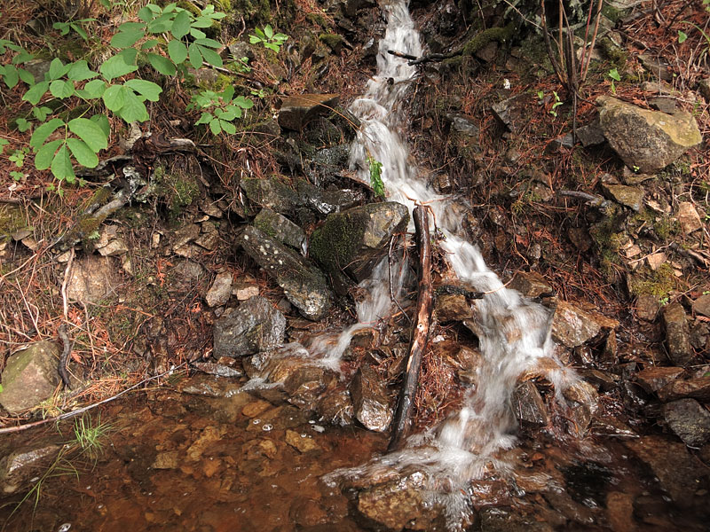 waterfall dropping into Cauchon Lake in Algonquin Park