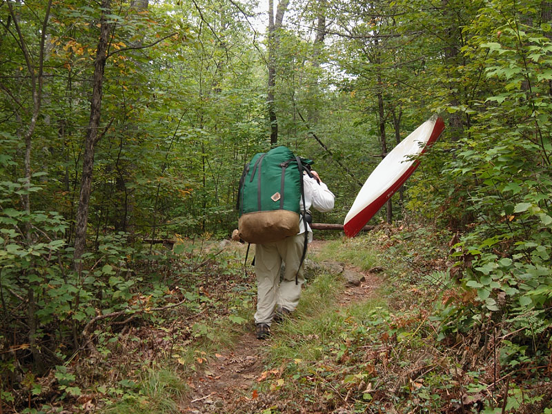 Unicorn Hill on Stacks Rapids portage on Petawawa River in Algonquin Park