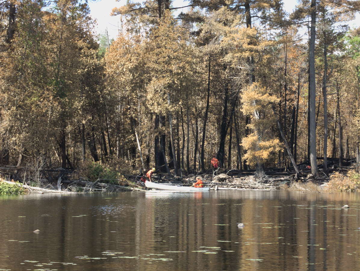 forest fire on High Falls Lake 2019 Aug 18