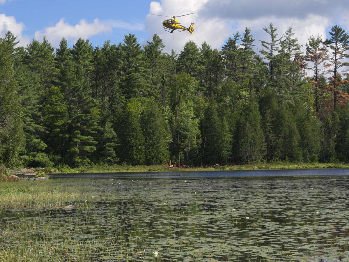 forest fire on High Falls Lake2019 Aug 22 moving day