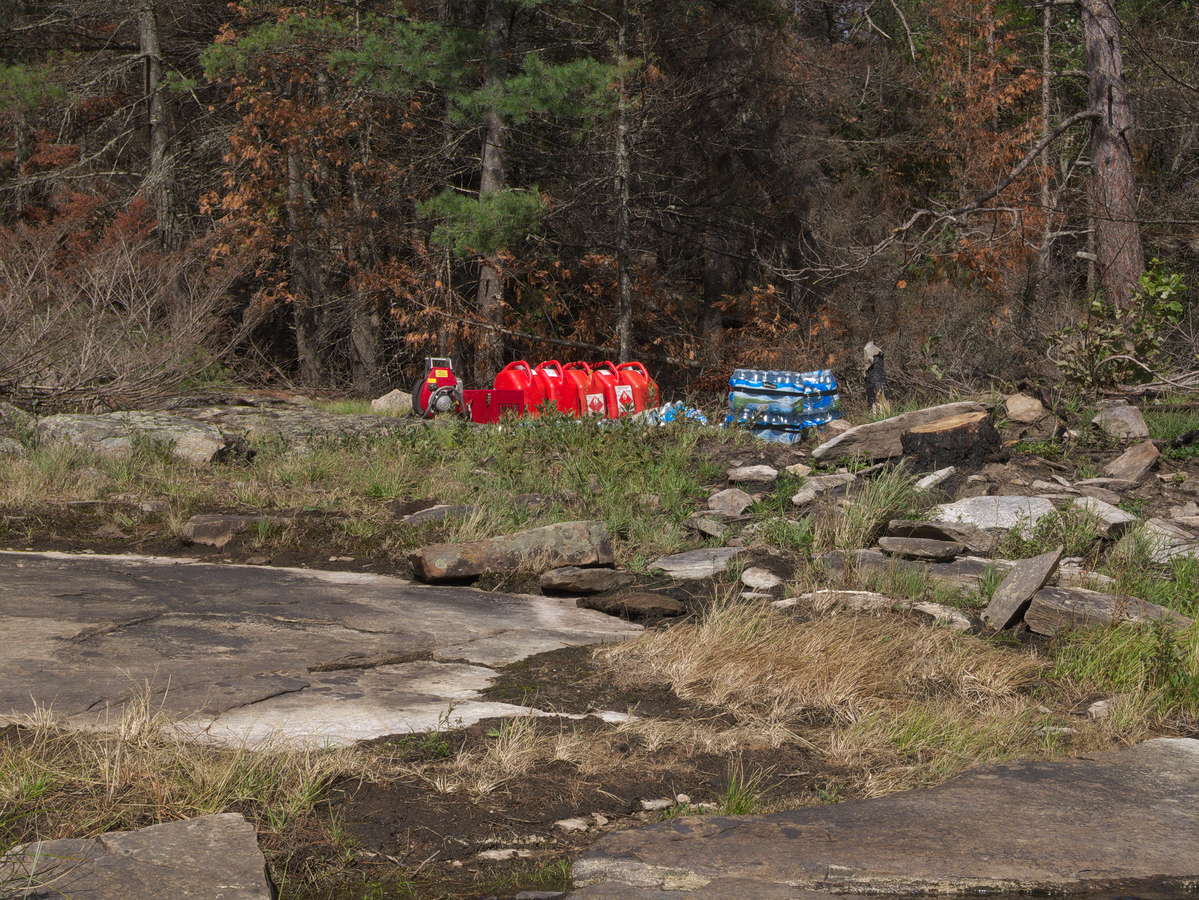 forest fire on High Falls Lake2019 Aug 22 moving day