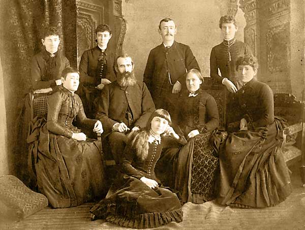 The family of William T. Graydon, of Streetsville in the mid 1880s
