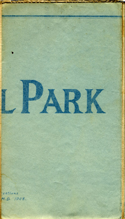 segment of 1908 Map of Algonquin Park by W.D.M. Bell, M.D.