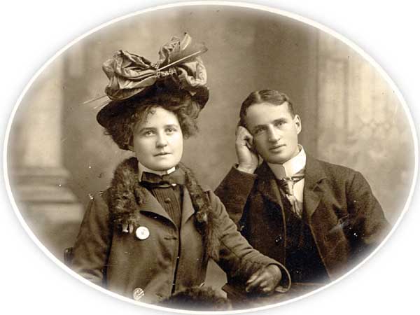 George Eldon McElroy Sr. with his future wife, Florence Evelyn MacDougall