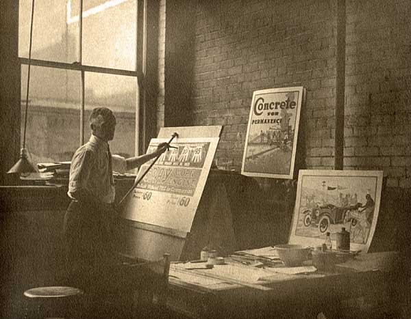 George Eldon McElroy Sr. at work in Detroit