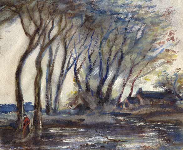 a watercolour painting by William Maurice Merrick McElroy