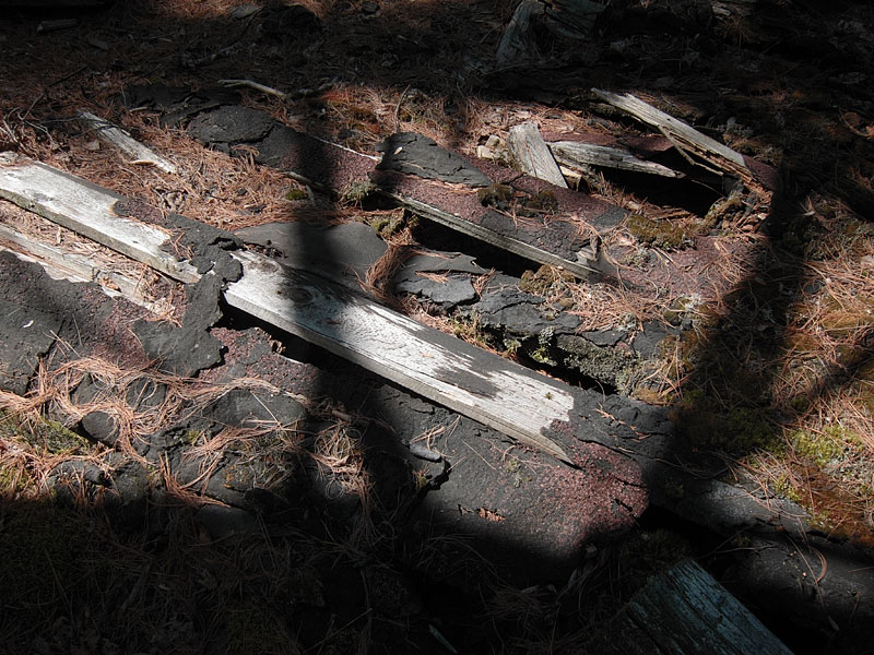 ruins of KishKaduk Lodge on Cedar Lake in Algonquin Park