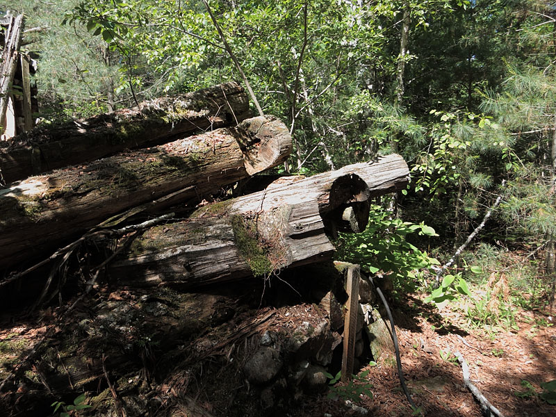 ruins of KishKaduk Lodge on Cedar Lake in Algonquin Park