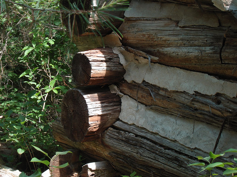ruins of KishKaduk Lodge on Cedar Lake in Algonquin Park