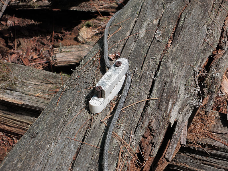 ruins of KishKaduk Lodge on Cedar Lake in Algonquin Park