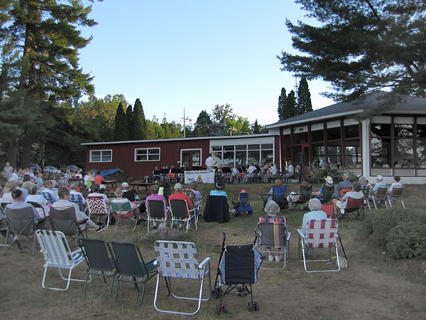 The Petawawa Legion Community Band plays at the Deep River Yacht and Tennis Club