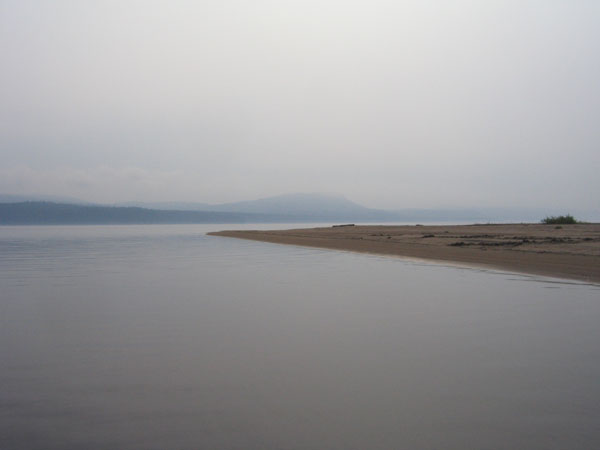 Mount Martin as seen from Burkes Beach at Point Alexander on the Ottawa River