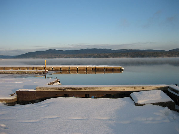 At the Deep River Pier.