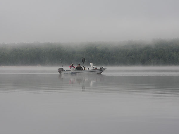 Fishing on the Ottawa River near Point Alexander