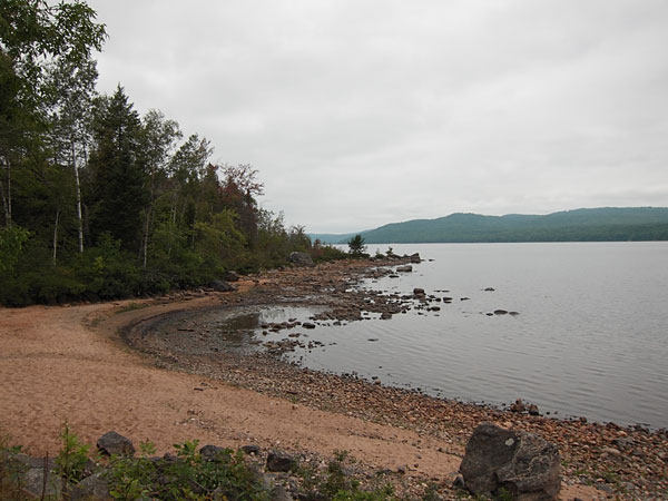 looking upriver from the pump house in Deep River