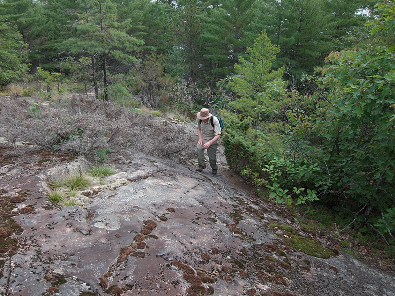 Climbing the big hill across from Achray on Grand Lake in Algonquin Park