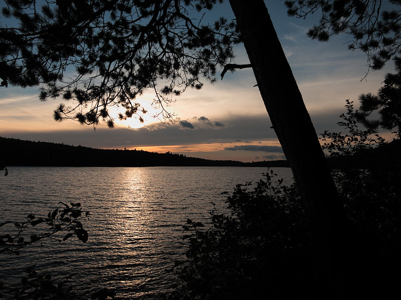 Sunset on Mink Lake in Algonquin Park