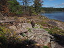 aftermath of forest fire on High Falls Lake photo from 2017 September 02