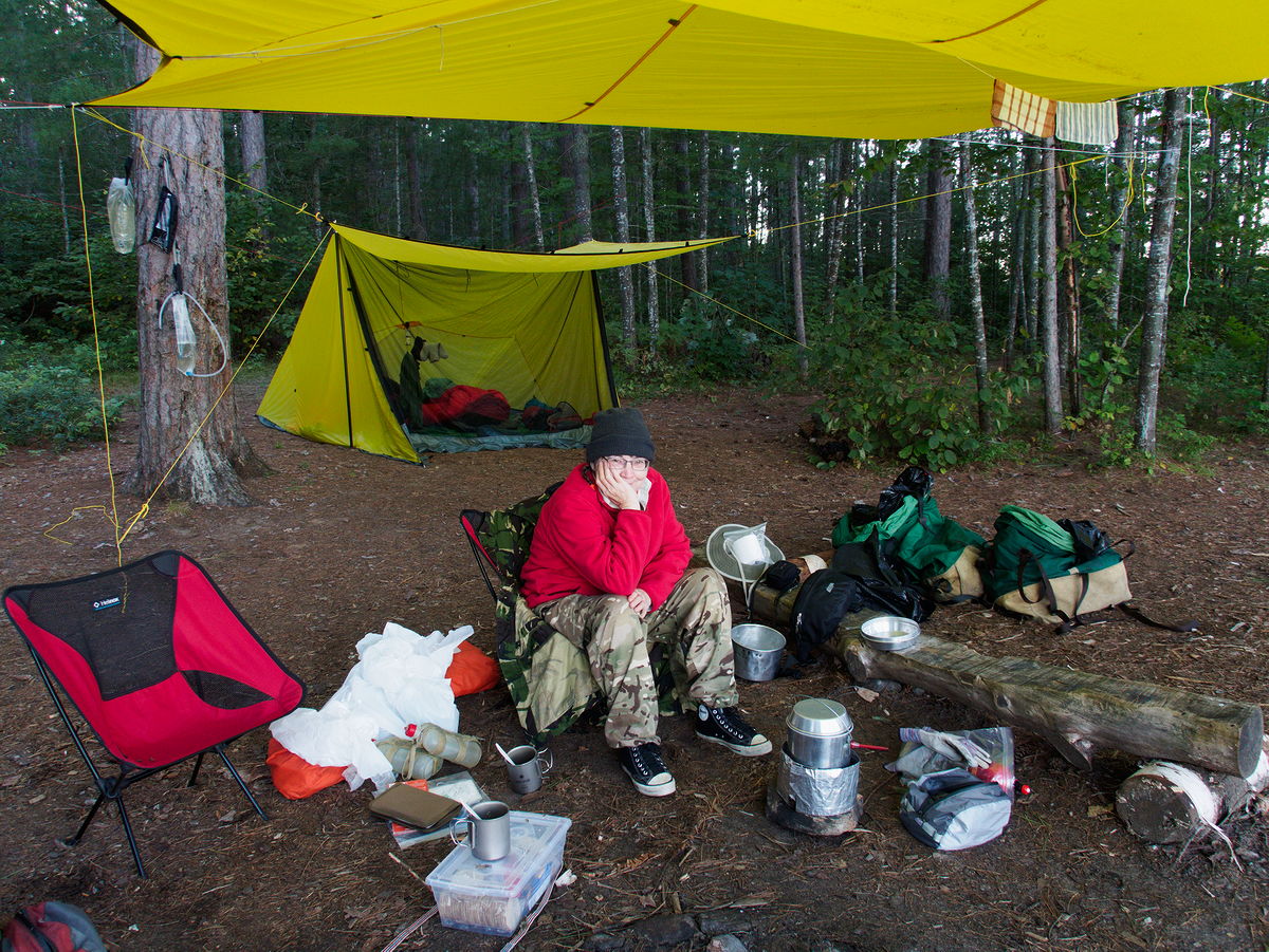 Camping on Whitson Lake in Algonquin Park