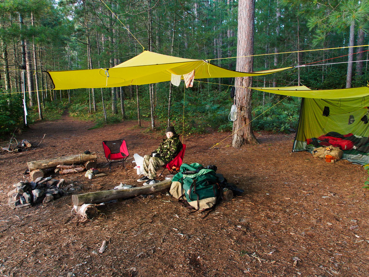 Camping on Whitson Lake in Algonquin Park