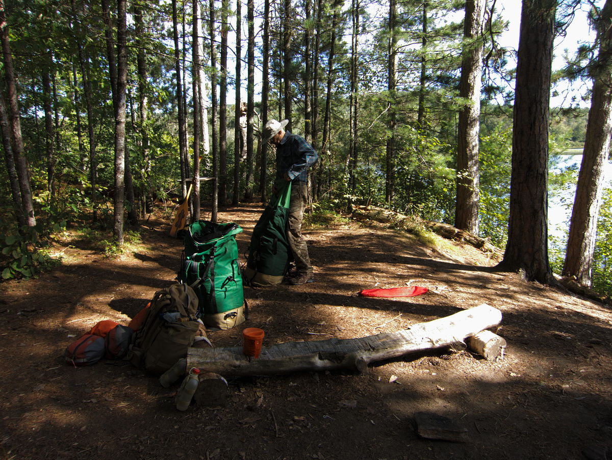 camping on Whitson Lake in Algoquin Park