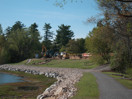 from a photo gallery showing the evolution of the deep river waterfront with particular emphasis on the reconstruction of centennial terrace in the summer of 2010