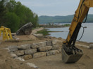 from a photo gallery showing the evolution of the deep river waterfront with particular emphasis on the reconstruction of centennial terrace in the summer of 2010