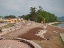 from a photo gallery showing the evolution of the deep river waterfront with particular emphasis on the reconstruction of centennial terrace in the summer of 2010