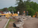 from a photo gallery showing the evolution of the deep river waterfront with particular emphasis on the reconstruction of centennial terrace in the summer of 2010
