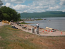 from a photo gallery showing the evolution of the deep river waterfront with particular emphasis on the reconstruction of centennial terrace in the summer of 2010