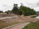 from a photo gallery showing the evolution of the deep river waterfront with particular emphasis on the reconstruction of centennial terrace in the summer of 2010
