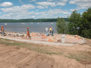 from a photo gallery showing the evolution of the deep river waterfront with particular emphasis on the reconstruction of centennial terrace in the summer of 2010