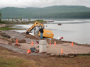 from a photo gallery showing the evolution of the deep river waterfront with particular emphasis on the reconstruction of centennial terrace in the summer of 2010