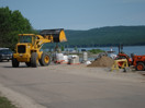 from a photo gallery showing the evolution of the deep river waterfront with particular emphasis on the reconstruction of centennial terrace in the summer of 2010