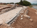from a photo gallery showing the evolution of the deep river waterfront with particular emphasis on the reconstruction of centennial terrace in the summer of 2010