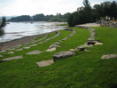 from a photo gallery showing the evolution of the deep river waterfront with particular emphasis on the reconstruction of centennial terrace in the summer of 2010