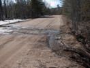 Spring washout along the Achray Road