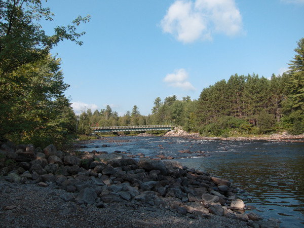 Petawawa River at Lake Traverse in Algonquin Park