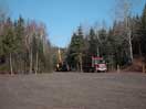 from a gallery of photos documenting the damage to the blackfox portgae trail from its reconstruction as a dogsled trail in the fall of 2011