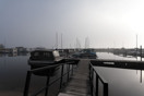 Misty Fall morning along the Deep River Waterfront